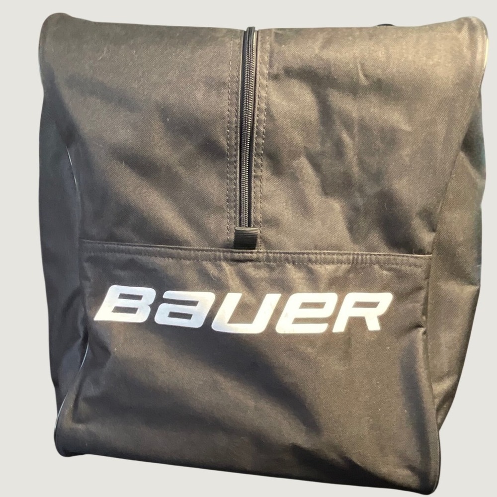 Bauer Hockey Equipment Bag Black Canvas Gear Duffle Bag